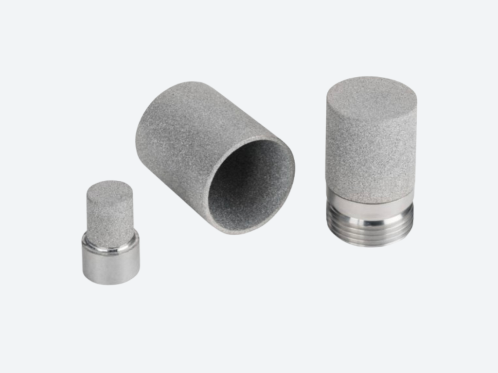 Sintered metal flame arrestor for process and analytical instrument gas safety applications