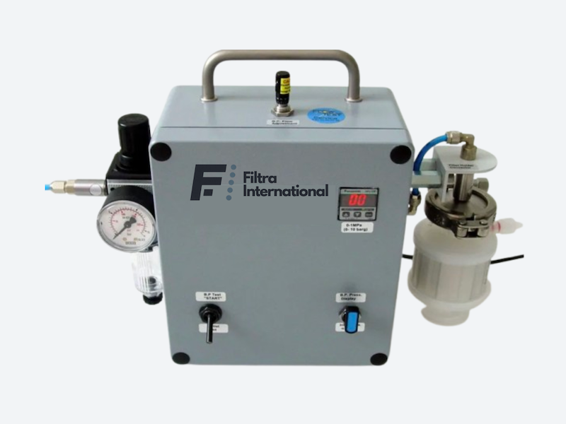 bubble point tester instrument used for filter pore size and integrity testing