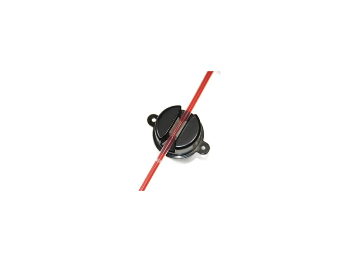 Bubble sensor monitoring liquid through flexible process tubing