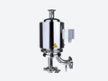 heatable filter housing used for water intrusion integrity testing of hydrophobic membrane filters