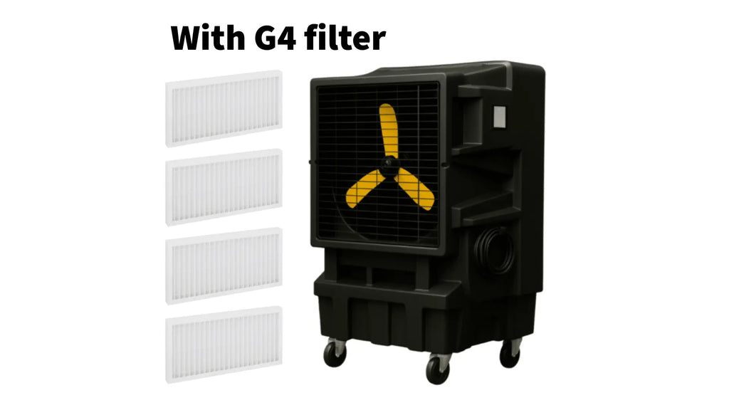 KM12 EC-W industrial evaporative air cooler for spaces up to 150 m²