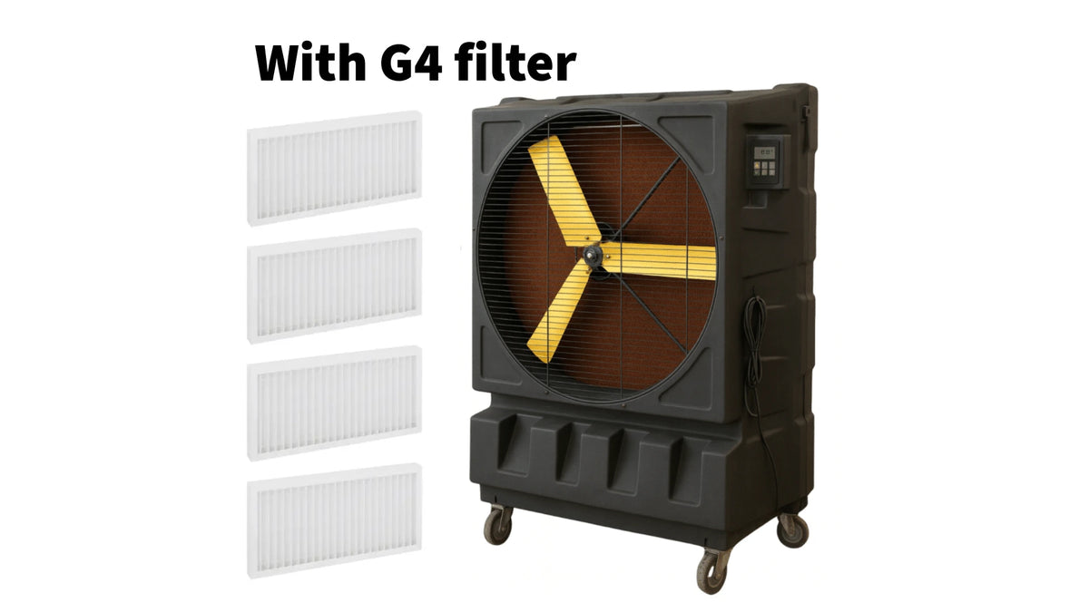 KM48 industrial evaporative air cooler for spaces up to 600 m²