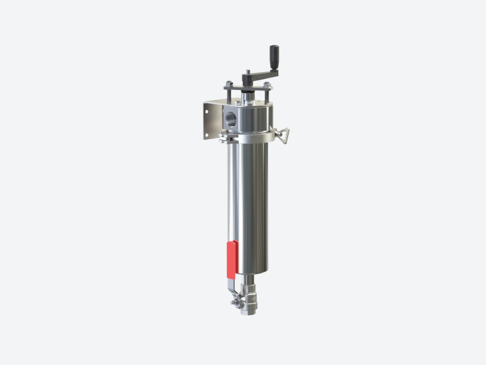 industrial stainless steel manual wedge wire filter for liquid filtration