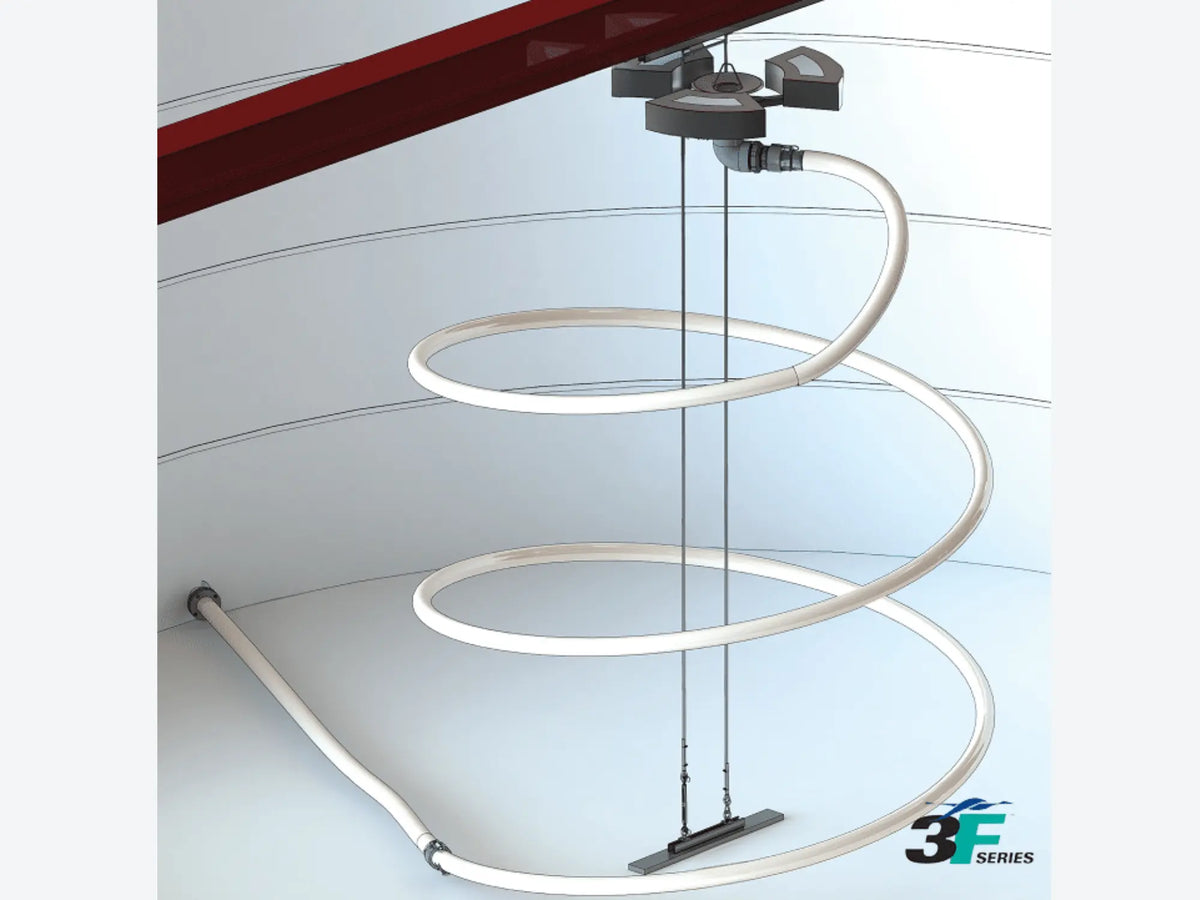 Oil Skimmers Model 3F360-GCS guided floating weir oil skimmer for enclosed storage tanks