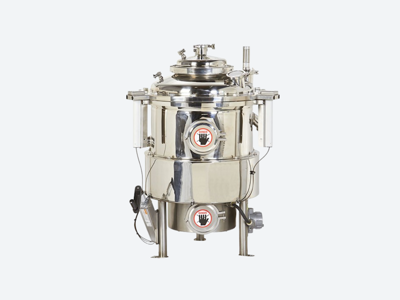 Pilot scale pharmaceutical aseptic separator for filtration and vacuum drying of pharmaceutical solids