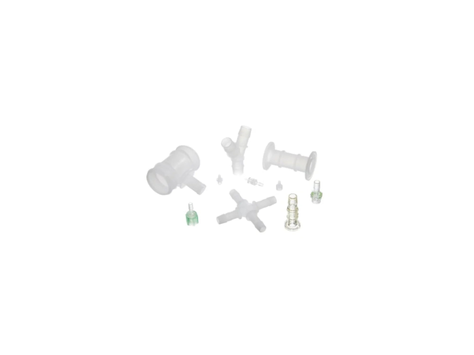 Plastic hose barb fittings for pharmaceutical and bioprocess tubing