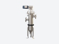 industrial stainless steel self cleaning wedge wire filter with motor driven scraper system