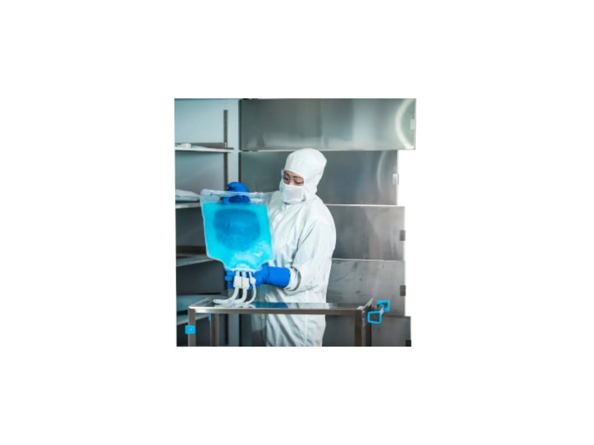 Pharmaceutical single-use freeze bag for frozen drug substance storage