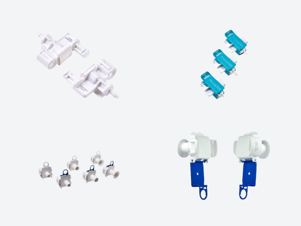 Sterile and aseptic connectors for single-use pharmaceutical and bioprocess fluid transfer