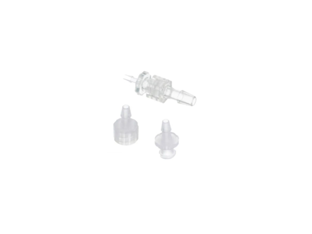 Straight plastic hose barb connectors for flexible bioprocess tubing