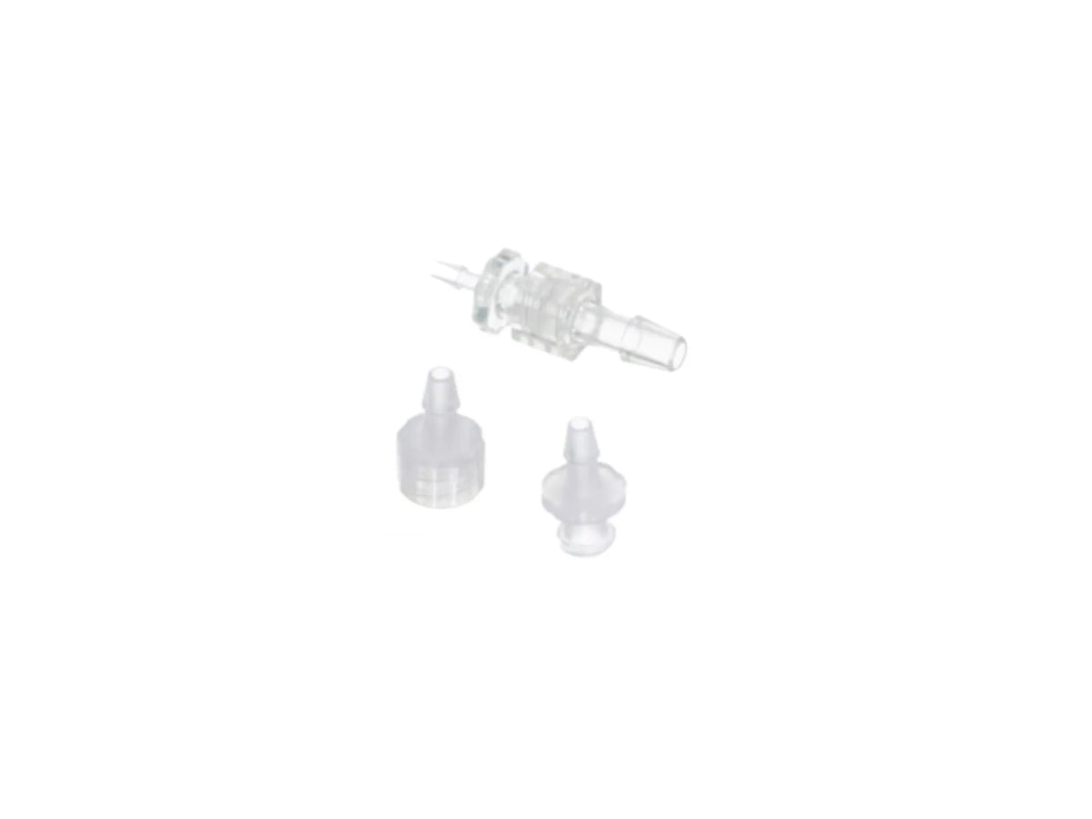 Straight plastic hose barb connectors for flexible bioprocess tubing